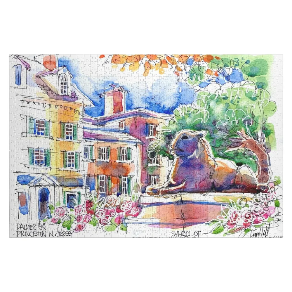 

Princeton NJ. The tiger symbol of the town Jigsaw Puzzle Baby Wooden Jigsaw Custom Puzzle
