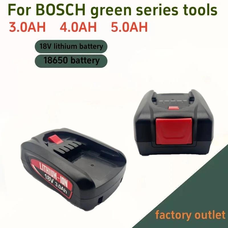 Suitable for Bosch Green Power Tool Vacuum Cleaner PBA18V 3000mAh Lithium Battery Replacement Bosch 18V PBA PSA PSR