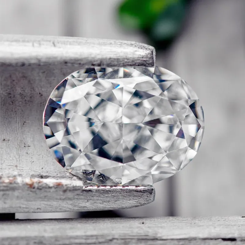 

Q-Wholesale Cubic Zirconia Crushed Ice Cut No Certificate Oval Shape White Color Charms Beads For Top Diy Jewelry Making Materia