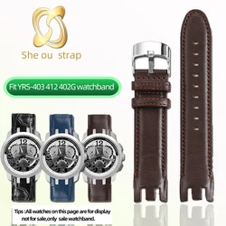 21mm Black Brown Watchband For SWATCH YRS-403 412 402G Matte Notched Stainless Steel Pin Buckle Men's and women's  Watch Strap