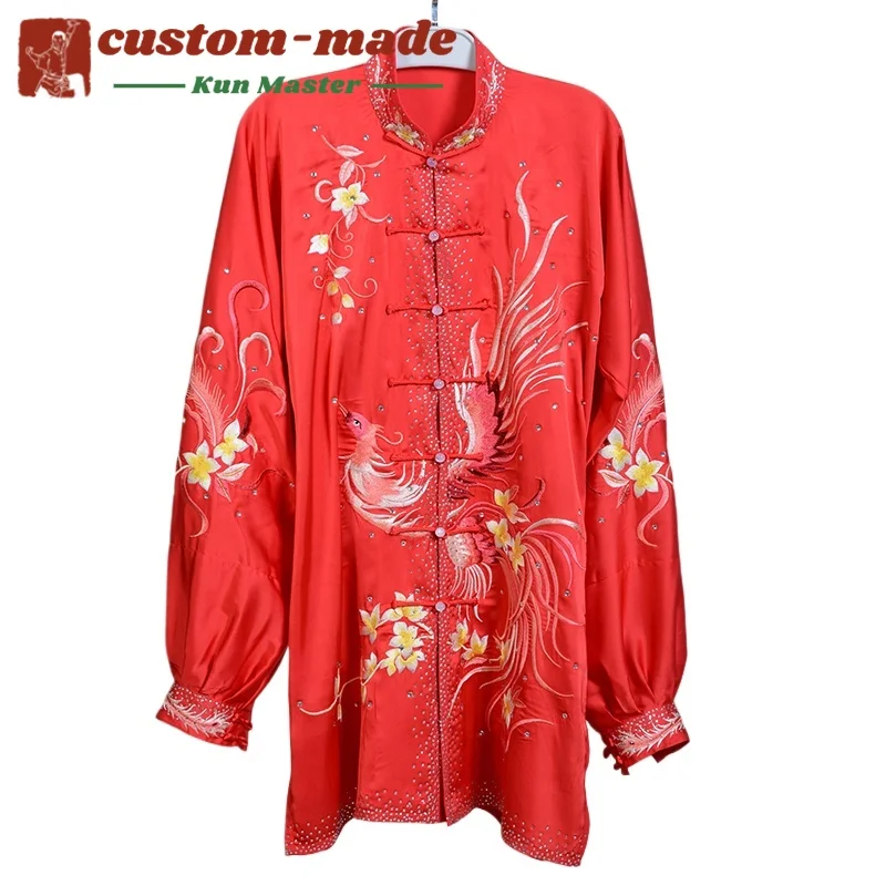 زي فنون الدفاع عن النفس المخصص المطرز بدلة تاي تشي زي الكونغ فو الفاخر لعروض المسابقات والارتداء اليومي