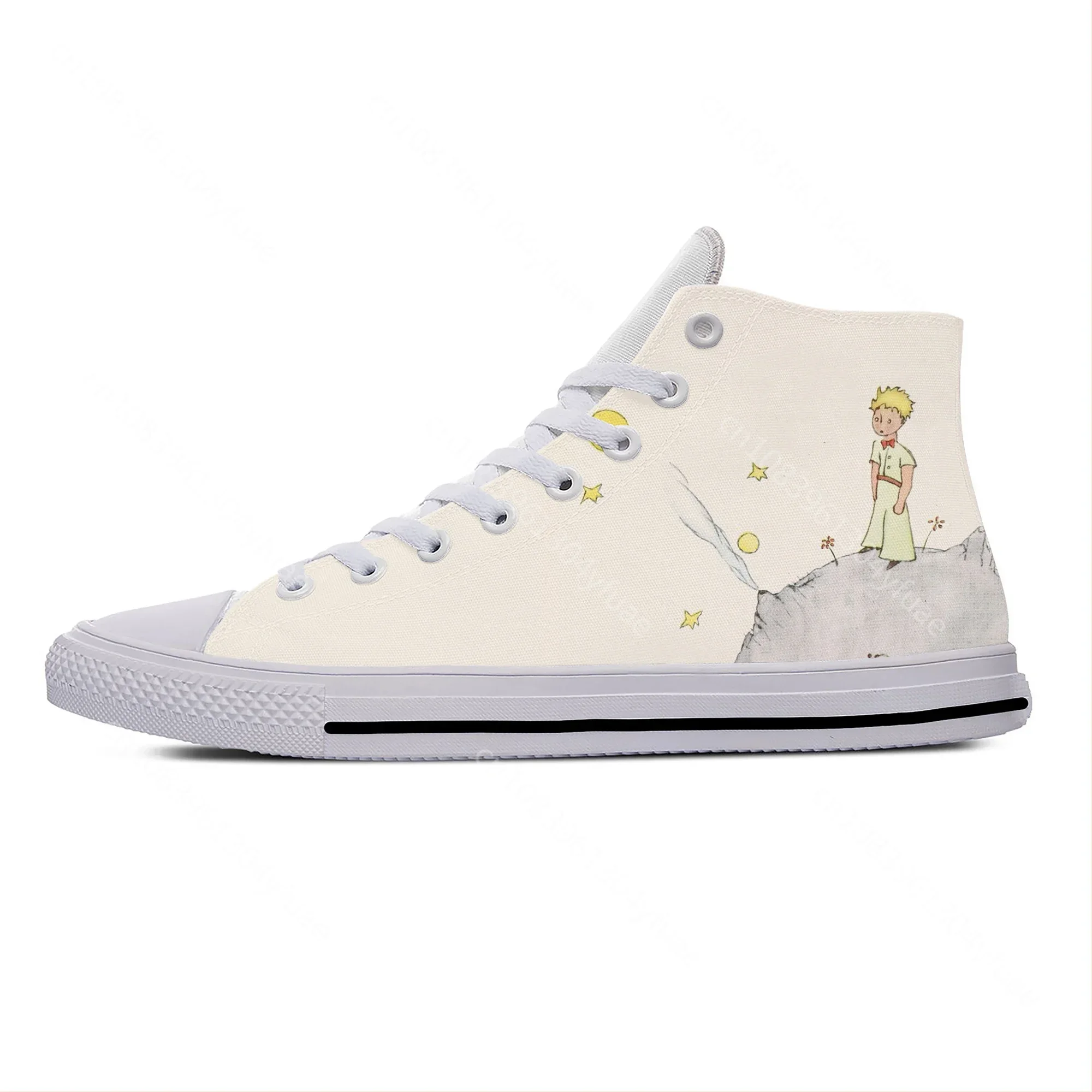 Hot Anime Cartoon Manga Comic Little Prince Funny Casual Cloth Shoes High Top Lightweight Breathable 3D Print Men Women Sneakers