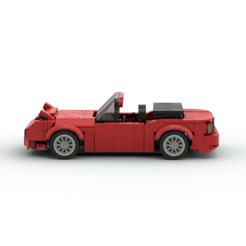 MOC Open Car Toy Building Blocks Modello Auto sportiva Giocattolo da corsa Assemblaggio Mattoni Giocattoli Regali di compleanno Giocattolo fai da te