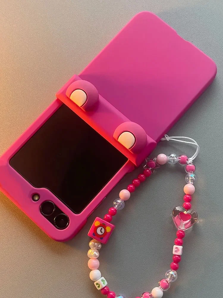 Cute Bracelet Rose Phone Case for Motorola Moto RAZR 50 60 Ultra Razr Plus 2024 Razr 2025 Hinge Protector Cover Fundas