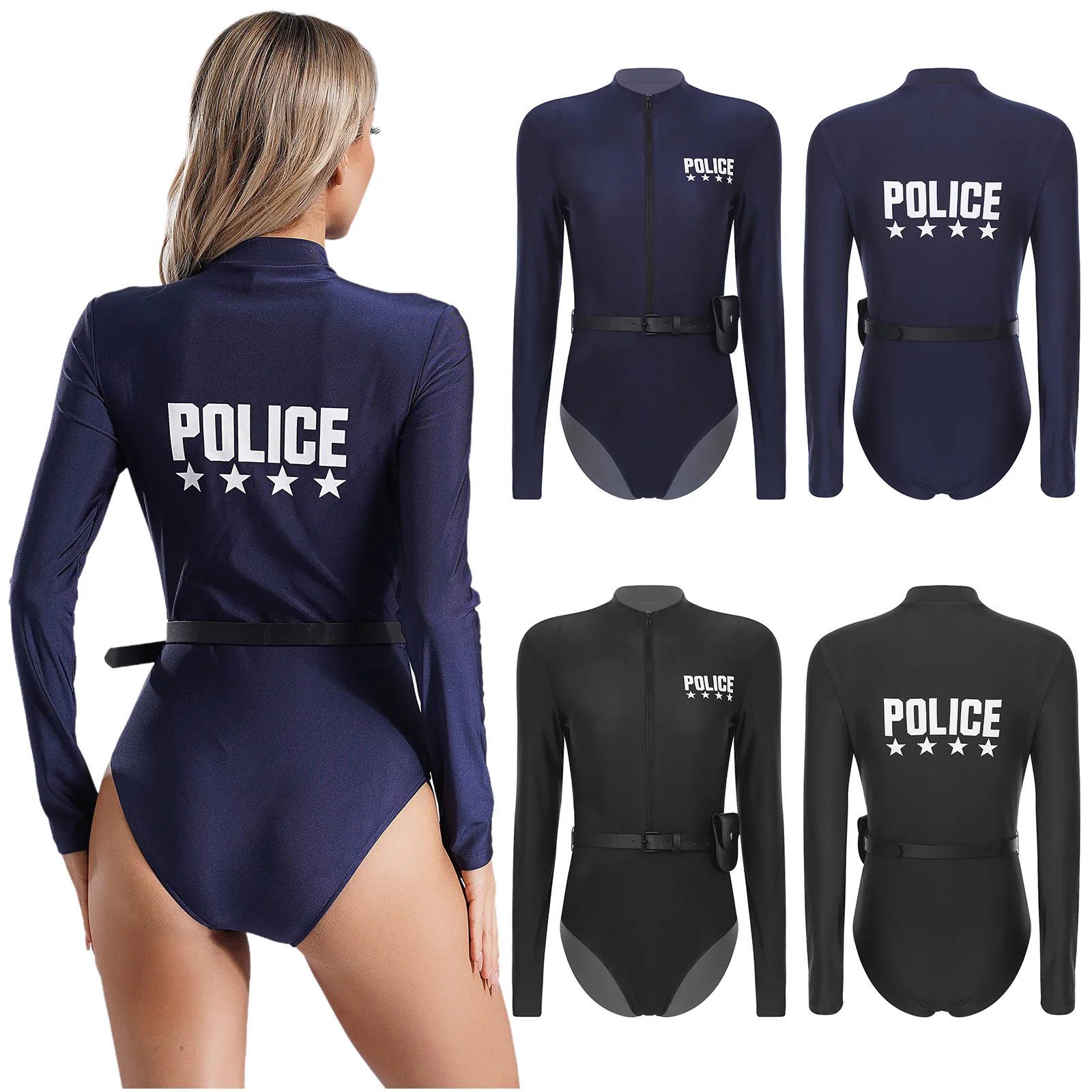 Frauen schmutzige Polizist Polizistin Halloween Maskerade Cosplay Kostüm Bodycon sexy Uniform Anzug Kostüm Karneval Party Clubwear