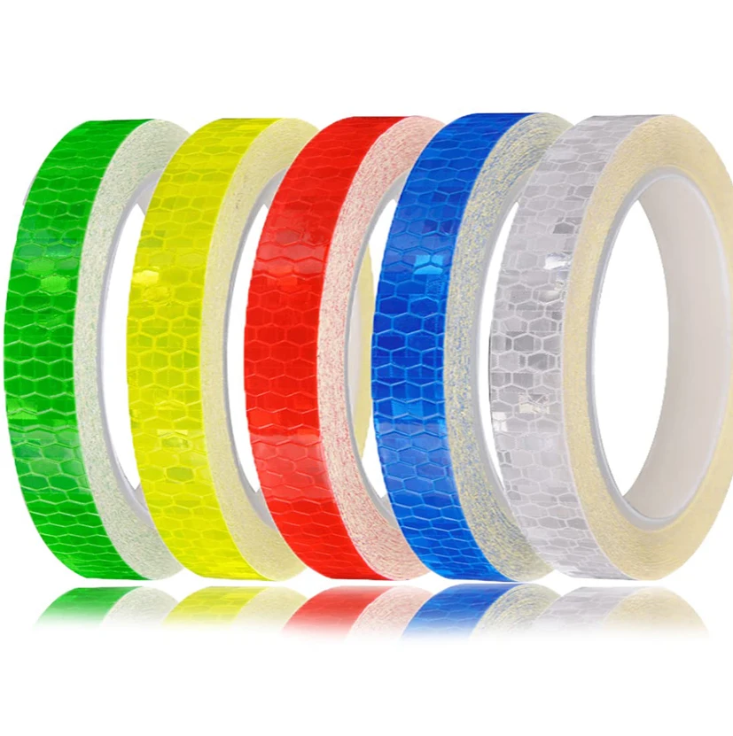 Bike Reflective Sticker Strip Tape For Cycling Warning Safety Bicycle Wheel Decor