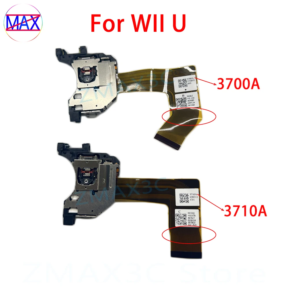 5pcs Original For Wii U Console 3700 Laser Head Optical Pick Up Replacement For WIIU Host 3710 Laser Lens Repair Parts