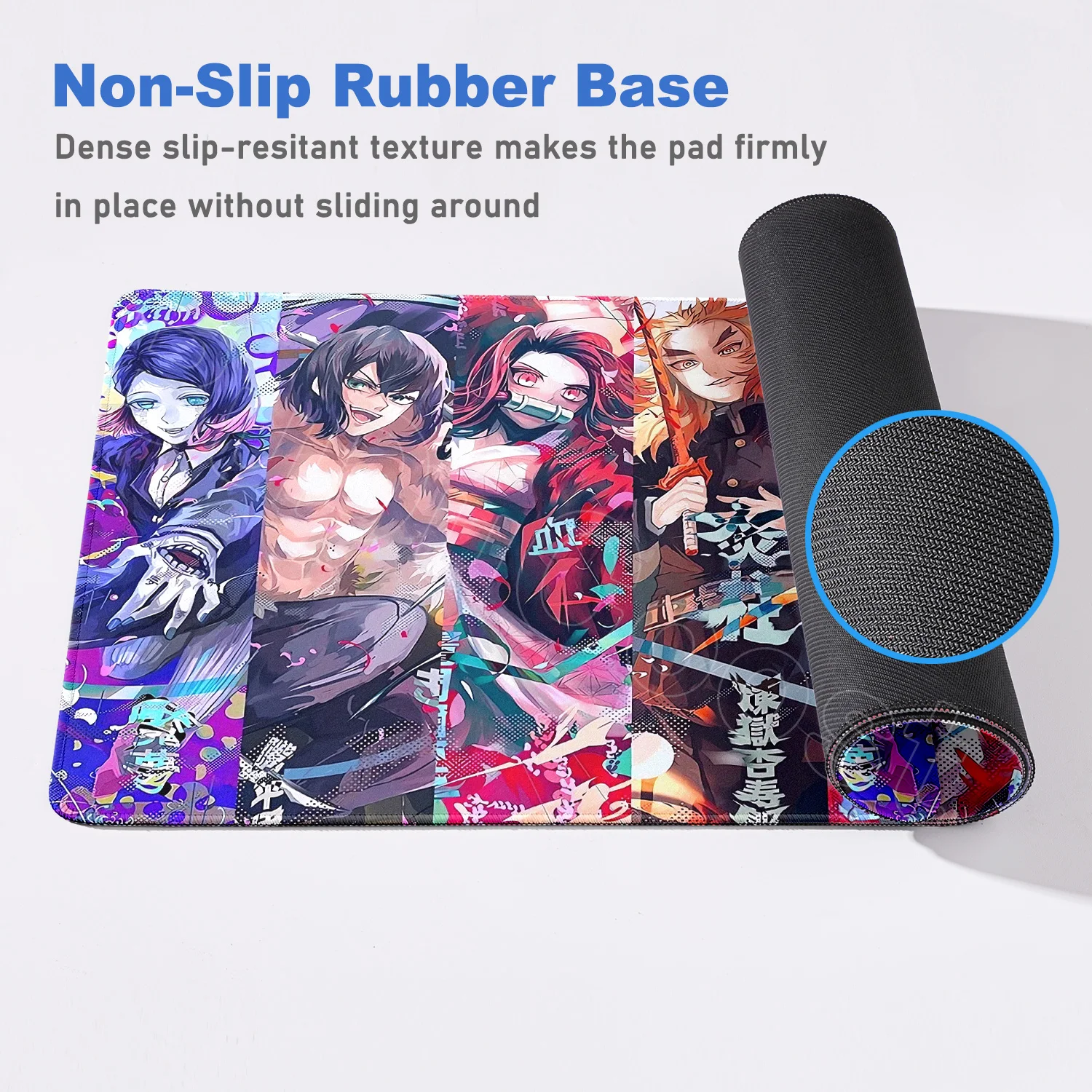 HD nouveau 900 × 400 grand tapis de souris démon Slayer Anime tapis de souris ordinateur portable tapis de bureau de jeu accessoires de bureau tapis de souris en caoutchouc Lockedge