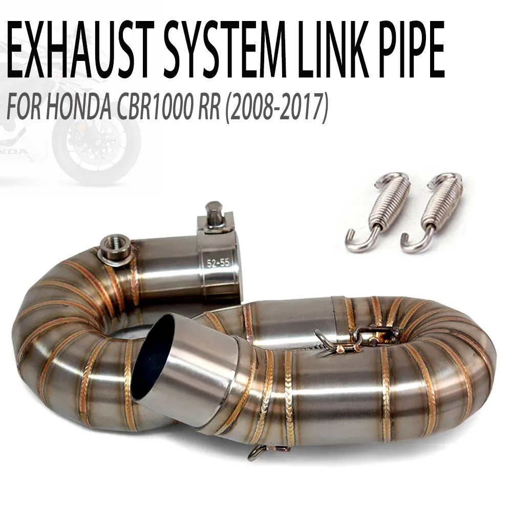 

Модифицированная выхлопная труба мотоцикла для Honda CBR1000 RR51MM, модифицированная средняя соединительная труба из нержавеющей стали (2008-2017)