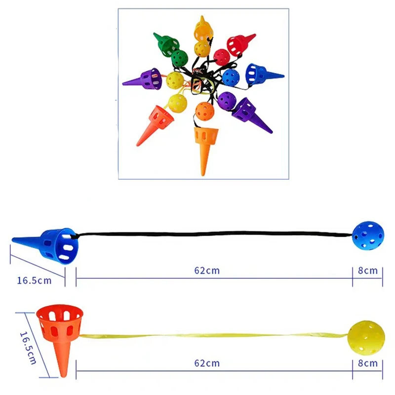 Throwing catching sensory integration game set outdoor toy catching set children's hand eye coordination training