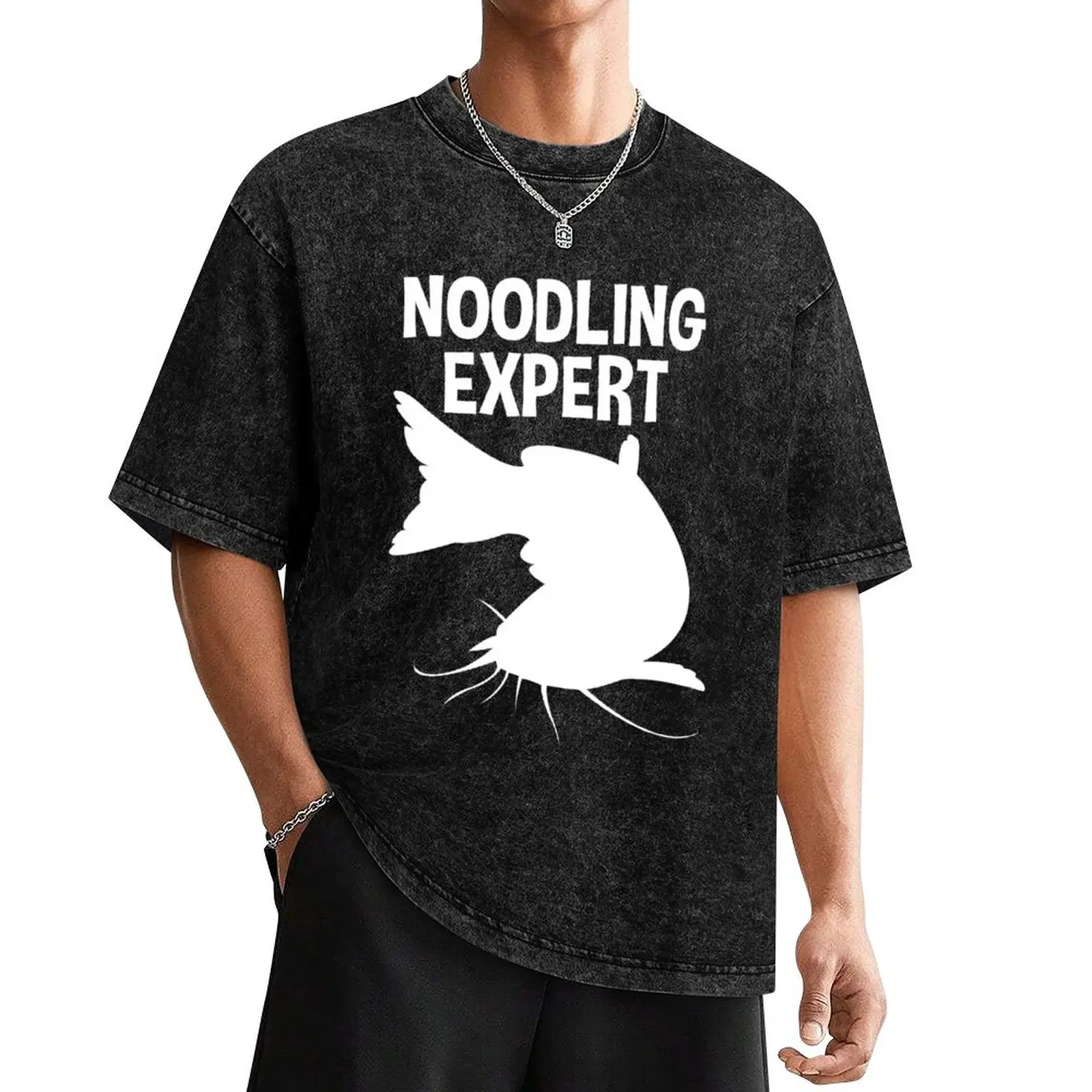 Noodling Expert Tee Shirt Catfish Fishing Hands Only T-Shirt for a boy quick drying graphics men clothings