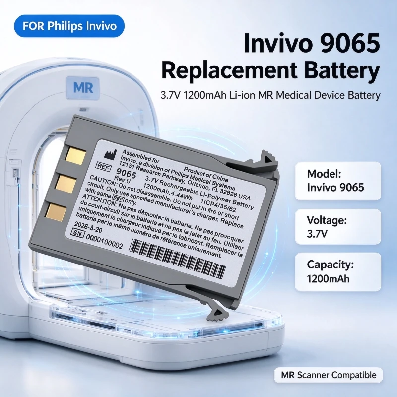 For Philips Invivo 9065 Battery 3.7V 1200mAh Replacement Li-ion MR Medical Device Battery/MR Scanner