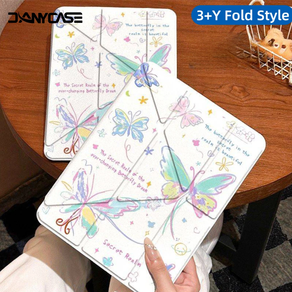 

For 2025 3+Y case iPad Air 11 Case iPad 10th Generation 11th A16 9th Cover Gen iPad Pro11 4 5 10.9in 12.9 M2 M3 M4 Pencil Holder