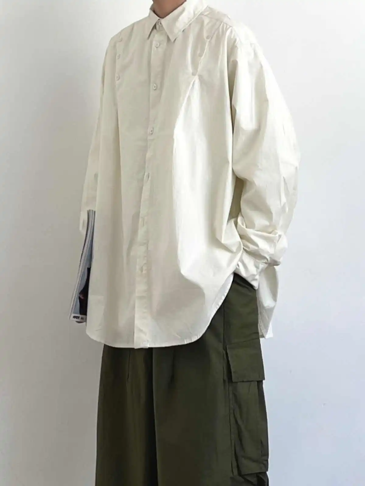 

Joyzone весна осень свободный крой Long Sve Basic Sle ex повседневный стиль модный чистый цвет молодежная мода весна новое поступление