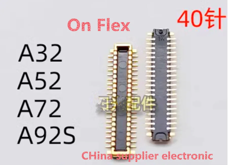 10 قطعة-100 قطعة ل ممن لهم A32 A52 A72 A92S A93 5 جرام نسخة عرض موقف اللوحة كابل اتصال مشبك الشركة العامة للفوسفات موصل 40pin