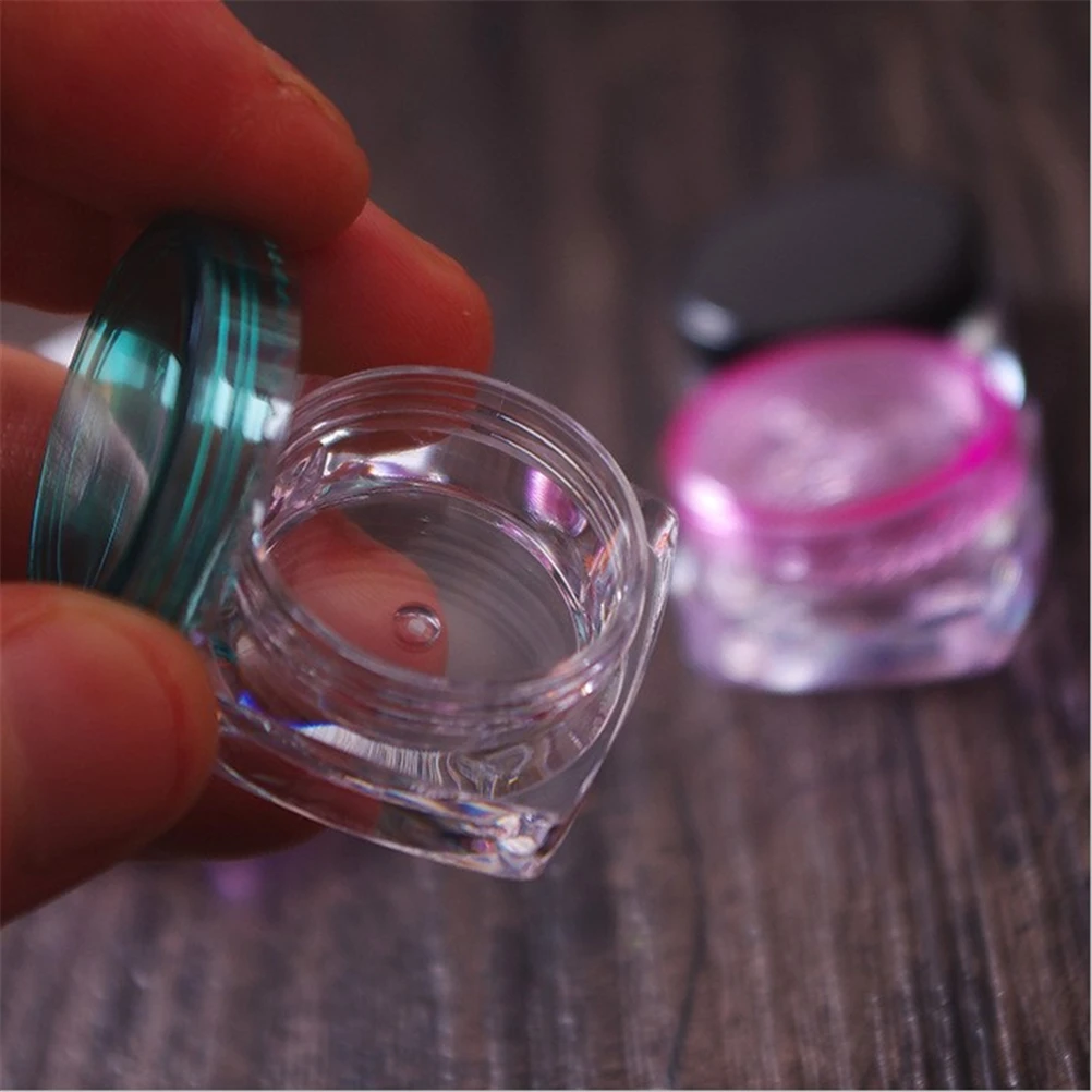 1Pcs transparent small square bottle 5g Cosmetic Empty Jar Pot Eyeshadow Lip Balm Face Cream Sample Container