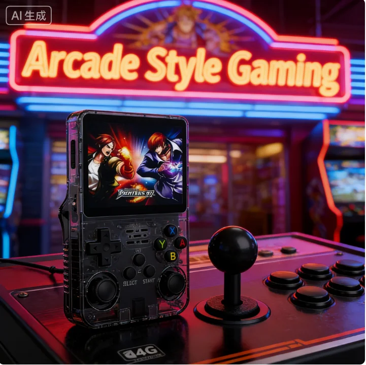 R36S Retro Handheld Video Game Console Linux System 3.5 Inch IPS Screen R35s Pro Portable Pocket Video Player 128GB Games