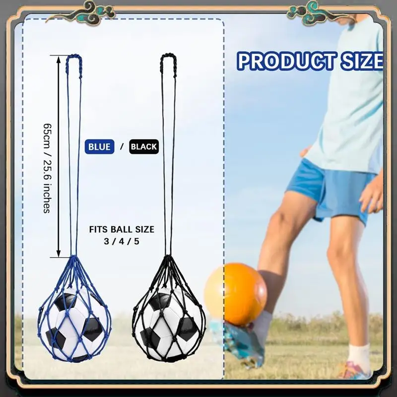 Premium 2PCS Football Kick Trainer, Soccer Return Trainer Net , Football Kick Throw Solo Practice Training Aid
