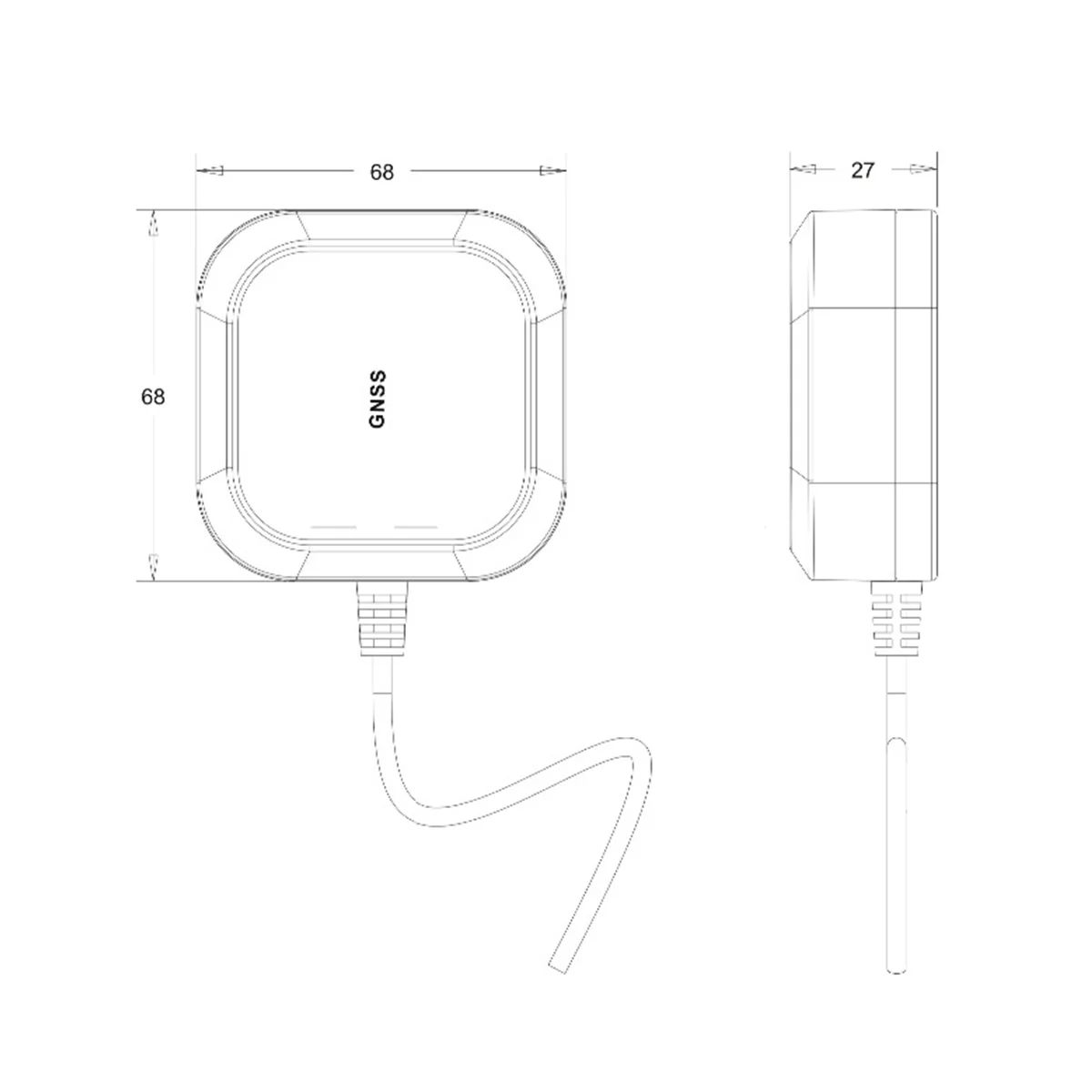 

TOPGNSS High Precision GNSS Antenna,RTK GPS Antenna,UAV-UGV High Precision Gain for ZED-F9P ANN-MB-00 RTK Antenna(C)