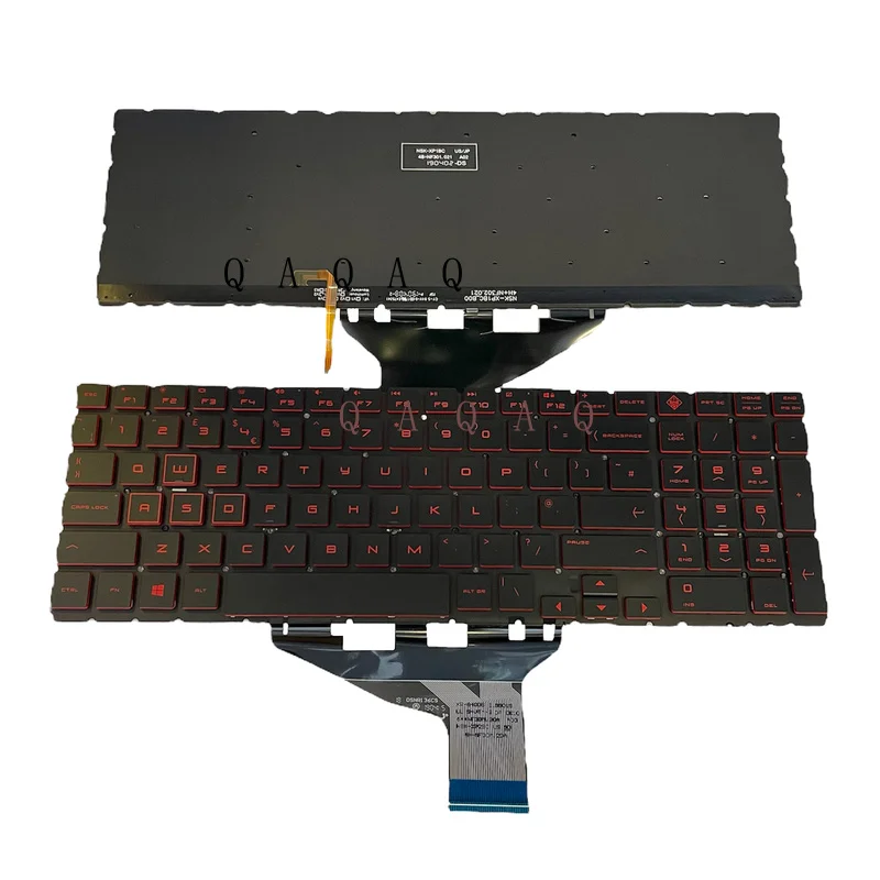 

QA New Laptop keyboard for HP Omen 15-dh 15-dc HP 15-dc000 15t-dc000 15-dc0