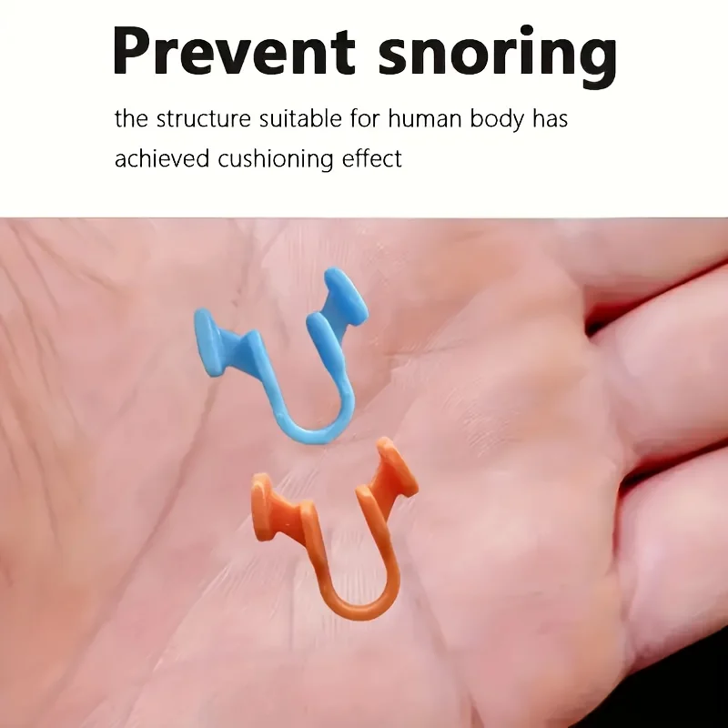 Ultra-light anti-snoring nose clip Mini portable and reusable silicone material Easy to store