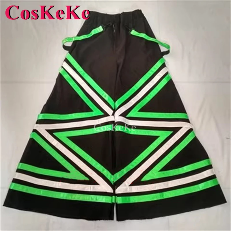 

CosKeKe So Fashion Ghost Dance Pants Cosplay Costume Cool Reaper Phat Pants Bell-bottoms Grim Reflective Trousers For Unisex New