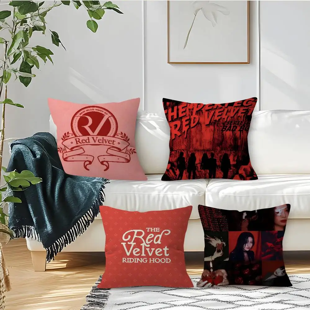 kpop Red Velvet Cushion  Cushion Cover 30x50 Polyester Sofa Cushions Decorative Throw Pillows Home Decoration Pillowcover