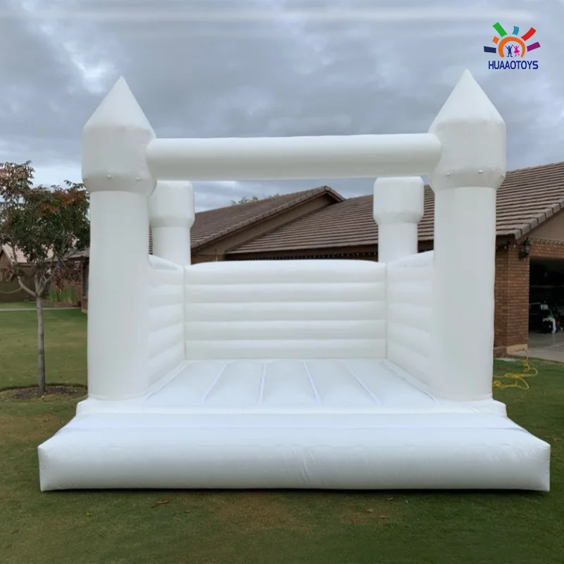 13x8x8ft Commercial Inflatable Bounce White Bouncer House for party