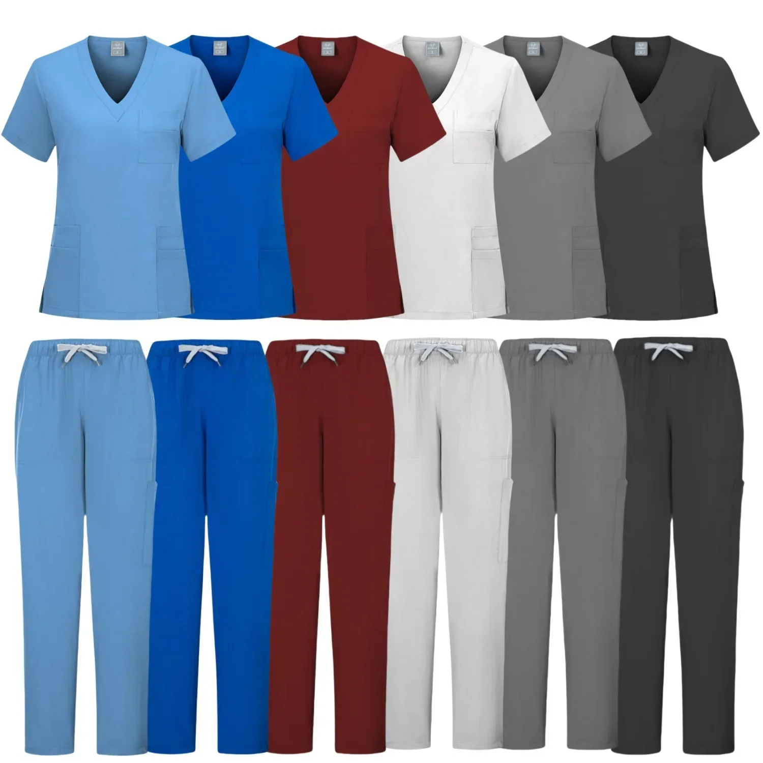 Uniforme de gIslande médical Chevpour femmes, ensembles de gIslande, accessoires de soins infirmiers, proporhospitalière, vêtements de travail pour clinique dentaire, salon de beauté, spa