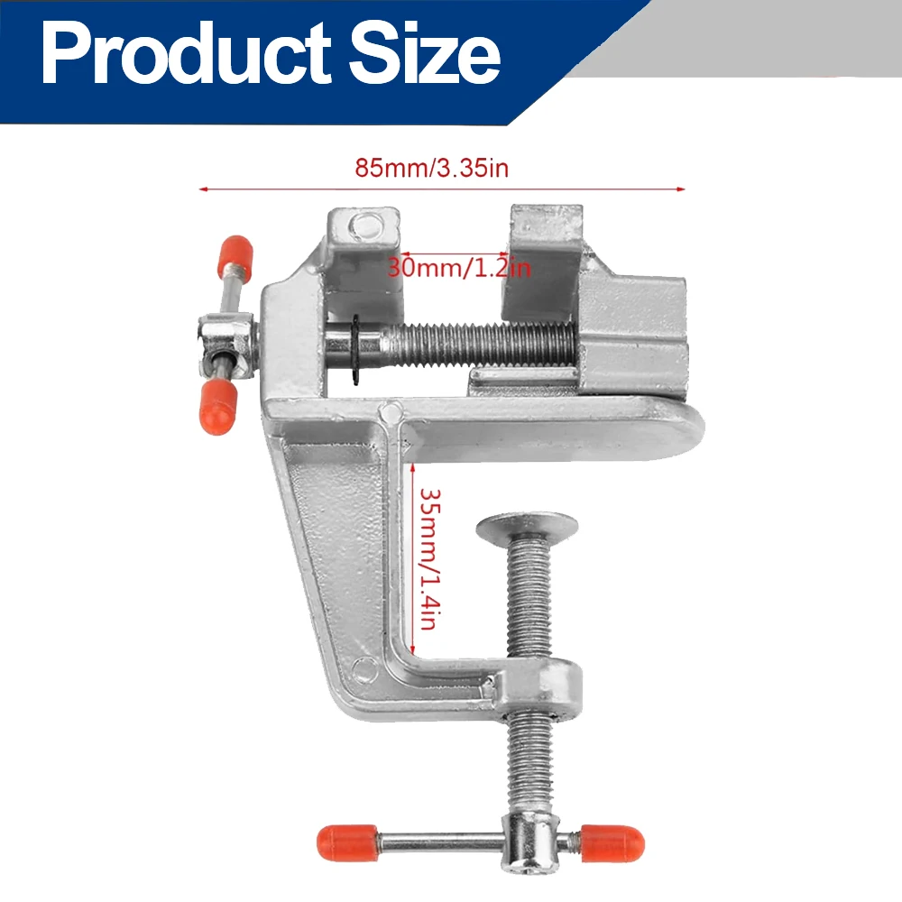 1pc Mini Bench Vise Table Clamp Screw DIY Muliti-Funcational Small Jewelers Hobby Clamp On Table Flat Pliers Tool Vice