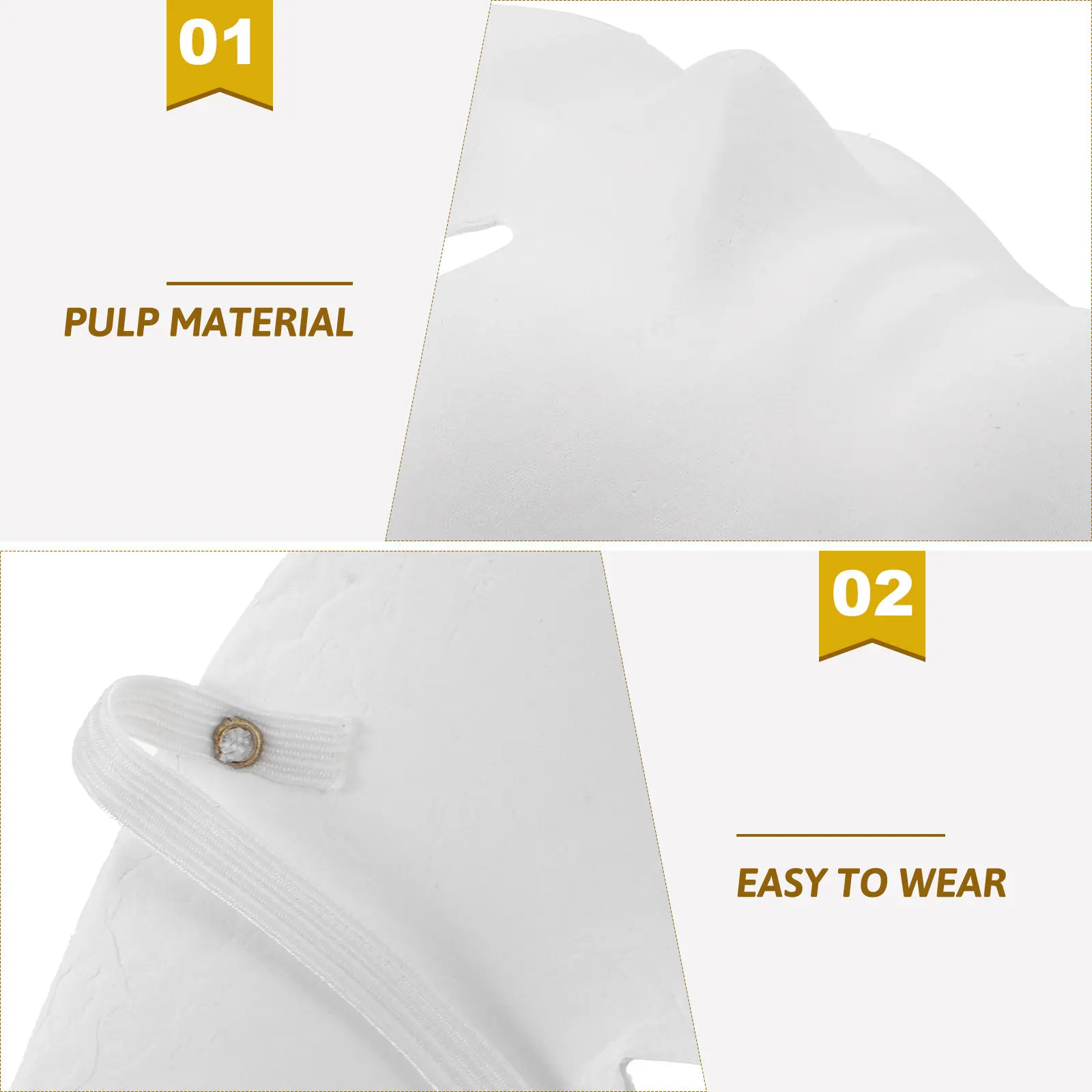 

4Pcs Blank Masquerade Masks DIY Pulp Masks for Halloween Party Stage Performance Craft Design Home Decoration Art Project