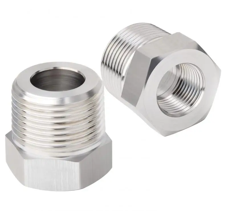 Reduzierbuchse 1/8" 1/4" 3/8" 1/2" BSP Außen-/Innengewinde SS304 Edelstahl-Rohrverschraubungen für Wasser, Gas, Öl mit PTFE-Band – Detail 2