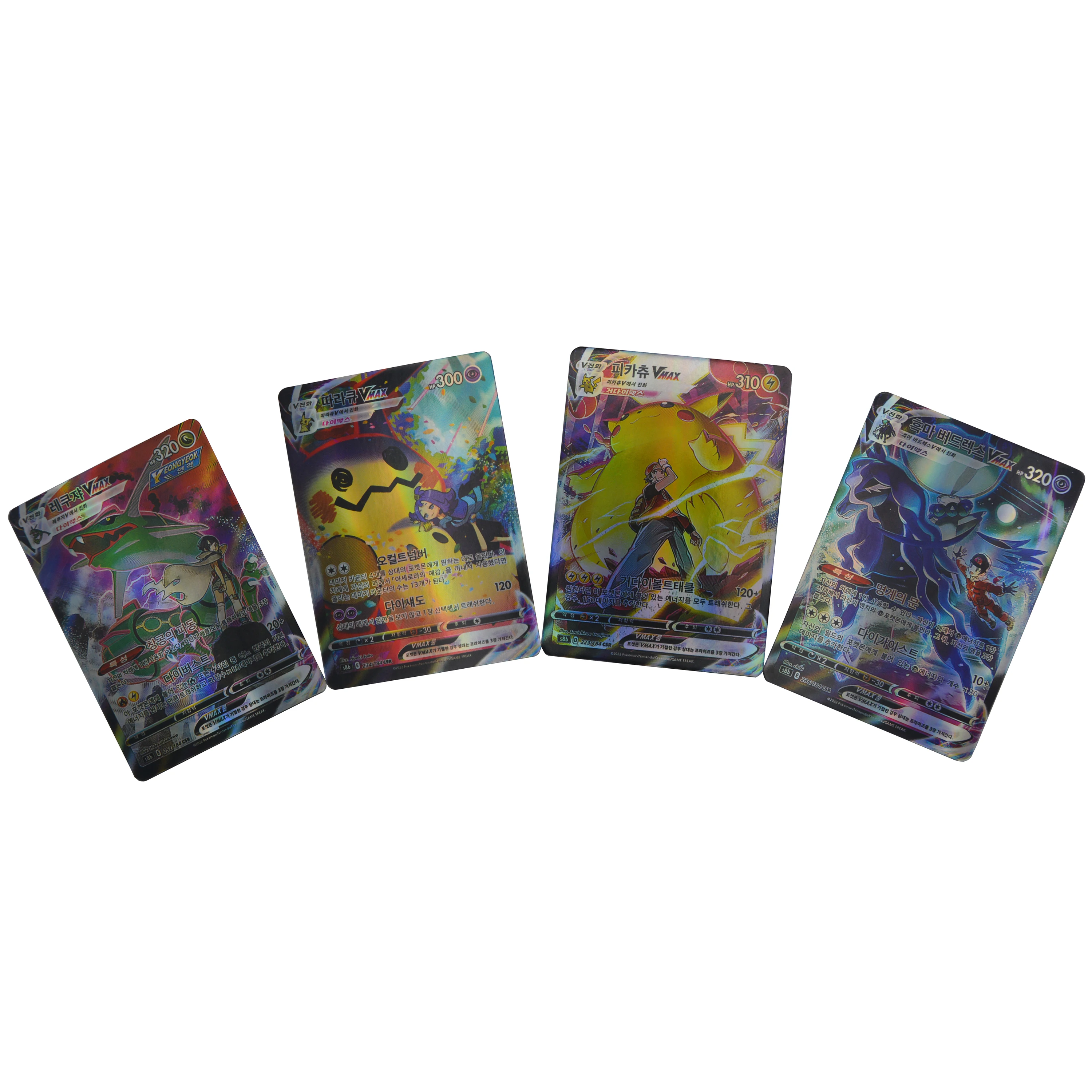 Korean Cards Pokemon 100Pcs Vmax Arceus Pokémon Card Shining Charizard Pikachu Playing 포켓몬 한국인 Trading Collection Kids Toy