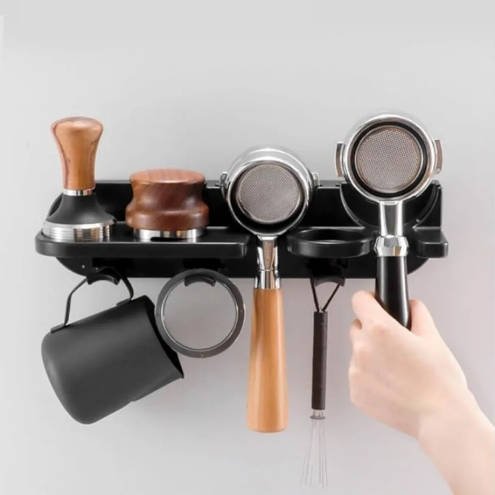 

Wall Mount Coffee Espresso Tamper Holder Station for 51/54/58mm Storage Rack Portafilter Shelf Coffeeware Organizer Accessories