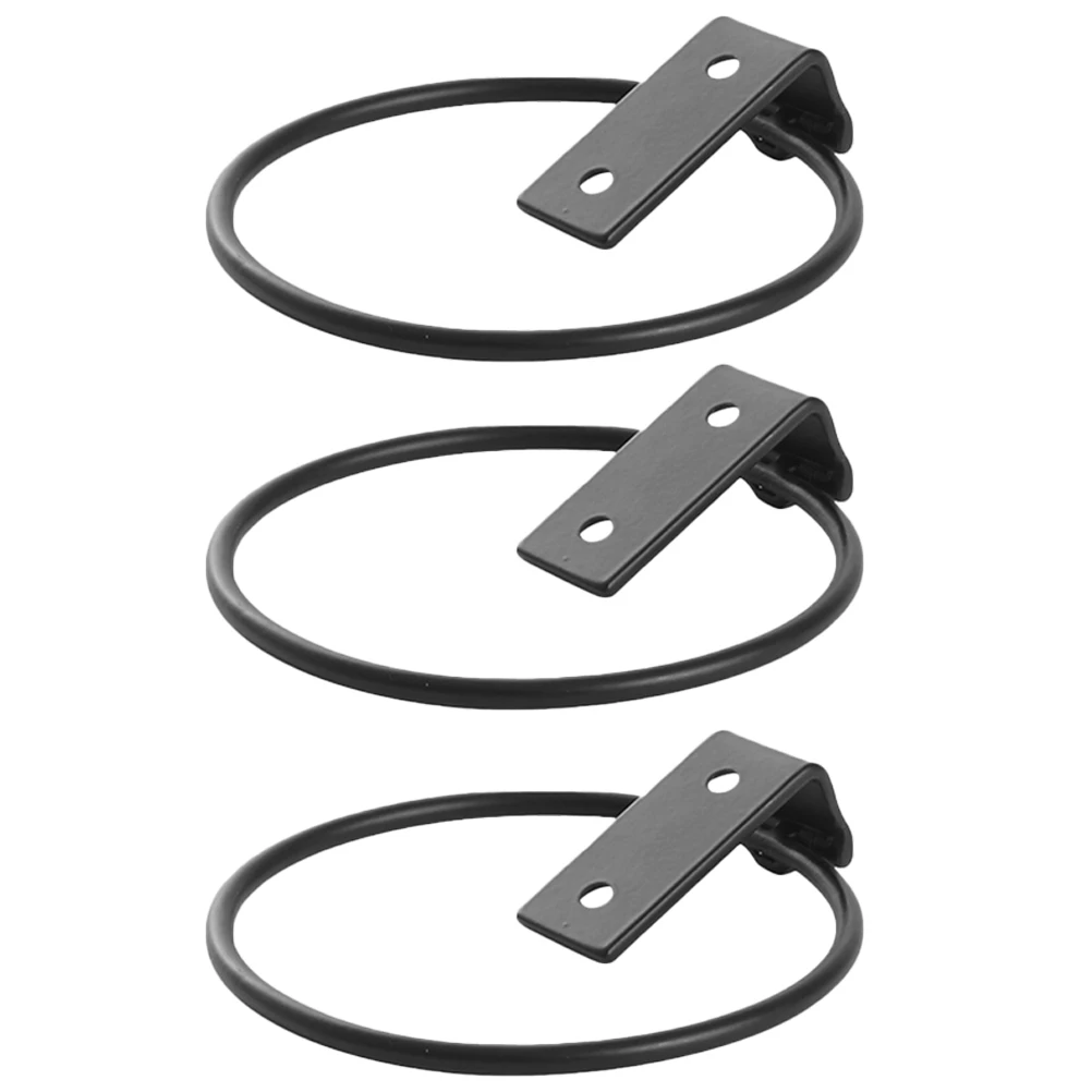 

3 Pcs Wall Mounted Flowerpot Holder Durable Coated Iron Plant Stand Balcony Garden Easy Installation Outdoor Furniture Planter