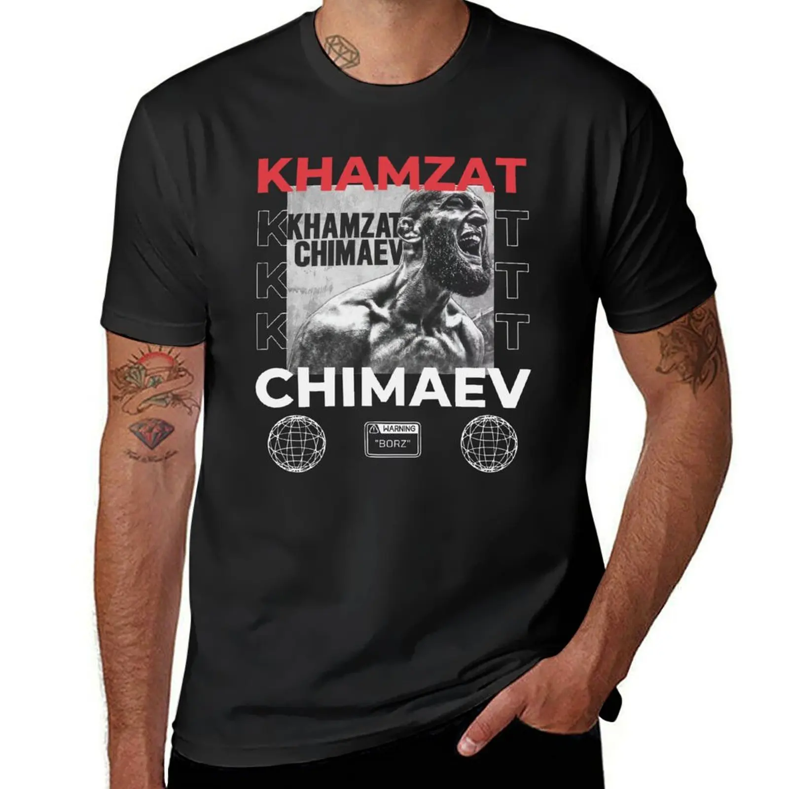 

Khamzat Chimaev Vintage T-Shirt customs cute clothes anime clothes mens big and tall t shirts