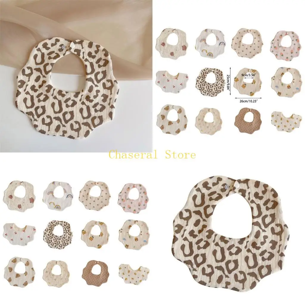 

E7CE хлопковое слюно полотенце мягкое мультипликационное принт детское кормление для новорожденных для новорожденных слюни для