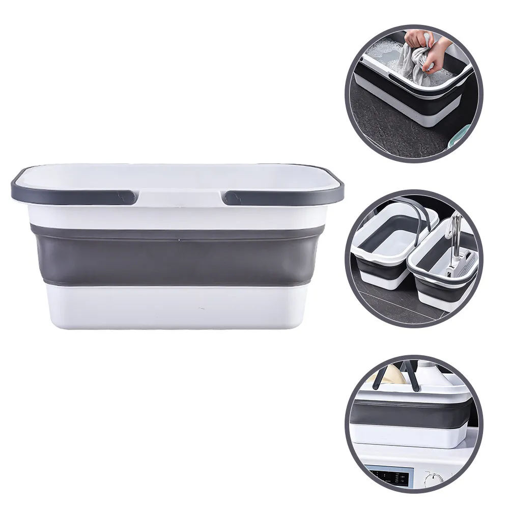 

Складное ведро для швабры из высококачественного полипропилена: прочное, портативное, складное ведро для уборки дома и хранения в автомобиле