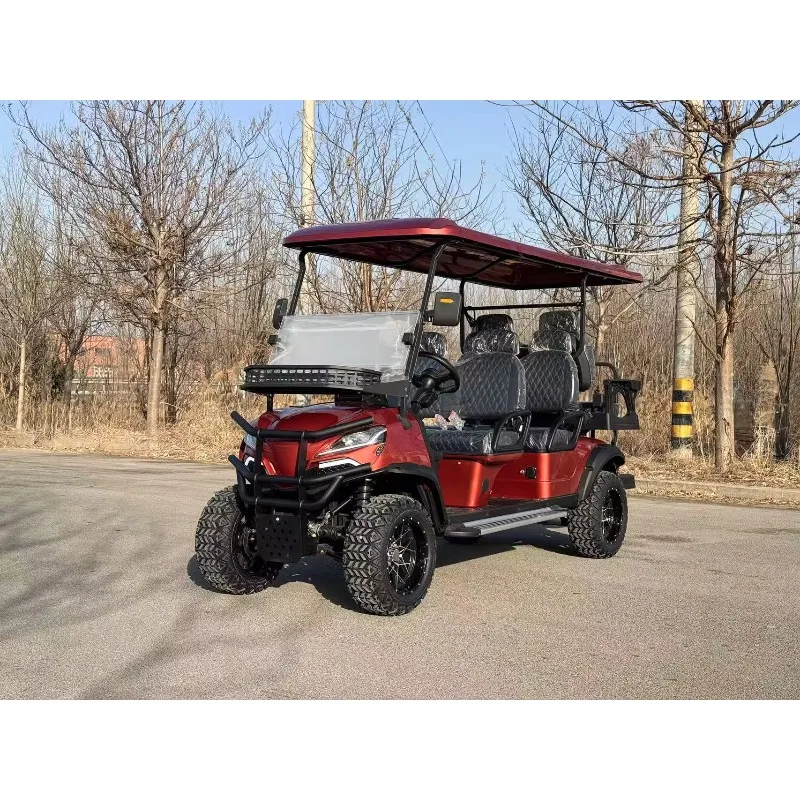 Golf Cart 6-seater Golf Cart with All Terrain Tires Suitable for Various Terrains Lift Golf Cart Electric LXM