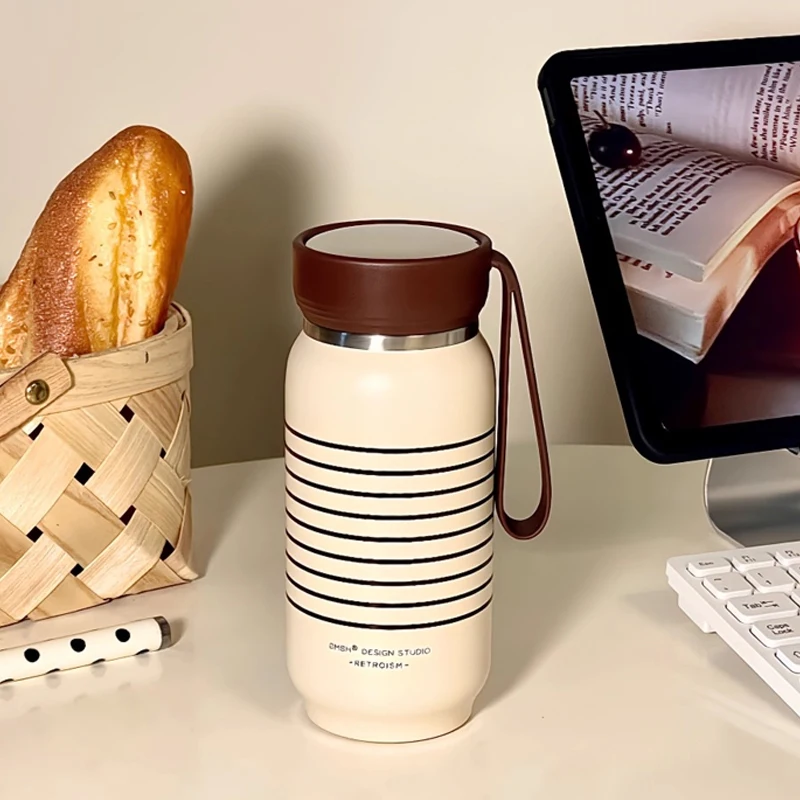 

Luxury Thermal Water Bottle 500ml Cute Stainless Steel Thermos Bottle For Tea Coffee Portable Water Bottle Gift For Girls Woman