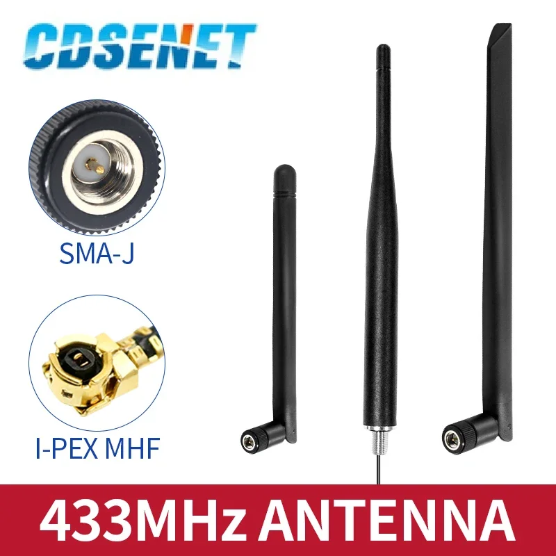 433MHz Lora Antenna CDSENET Omni Antenna SMA Male for Long Range Wireless Module Modem WLAN Monitor DTU Aerial