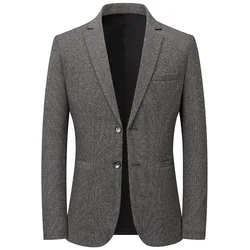 2024 Spring Mens Blazer Jacket High-quality Single Breasted Business Casual Slim Fit Coat Wedding Suits for Men 4XL Men Clothing