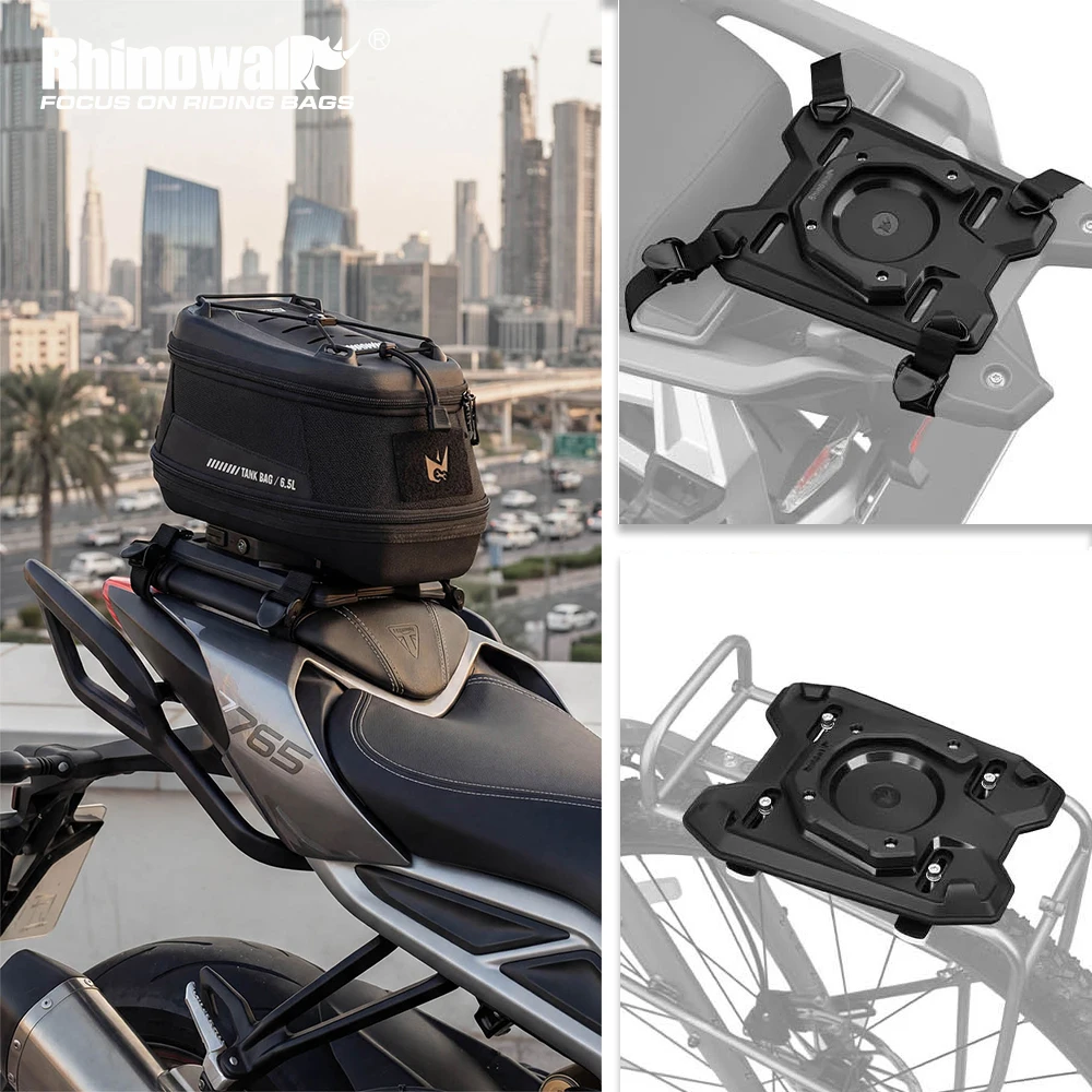 

Rhinowalk Motorcycle Magnetic Expansion Base Quick Release For MJX2011 Fit Motor Tail Bag Bicycle Rack Bag Cycling Accessories