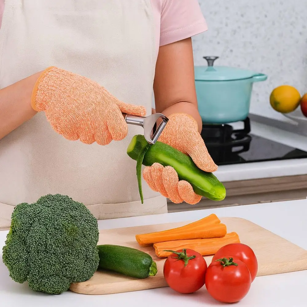 5 Level Anti-cut Gloves Wear-Resistant HPPE Cut Resistant Gloves Professional Stab Resistant Safety Work Gloves Food Processing