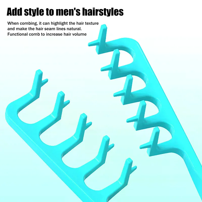 Volumizing Wide-tooth Hair Styling Comb Curling Tools Fluffy Texture for Men Ideal for All Hair Types Hairstyling Tools
