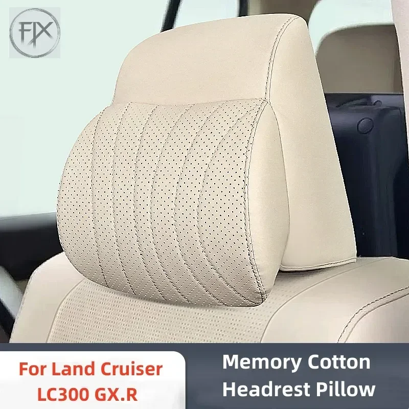 

Fit For Land Cruiser LC300 GX.R 2023 Headrest Pillow Neck Cushion Leather Full Surrounded Car Seat Head Neck Rest Pad