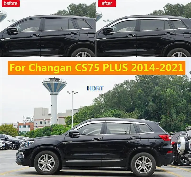 

Window Visors For Changan CS75 PLUS PHEV 2014-2021 Car Weathershields ABS Chrome Sun Rain Guard Deflector Door Awnings Shelters