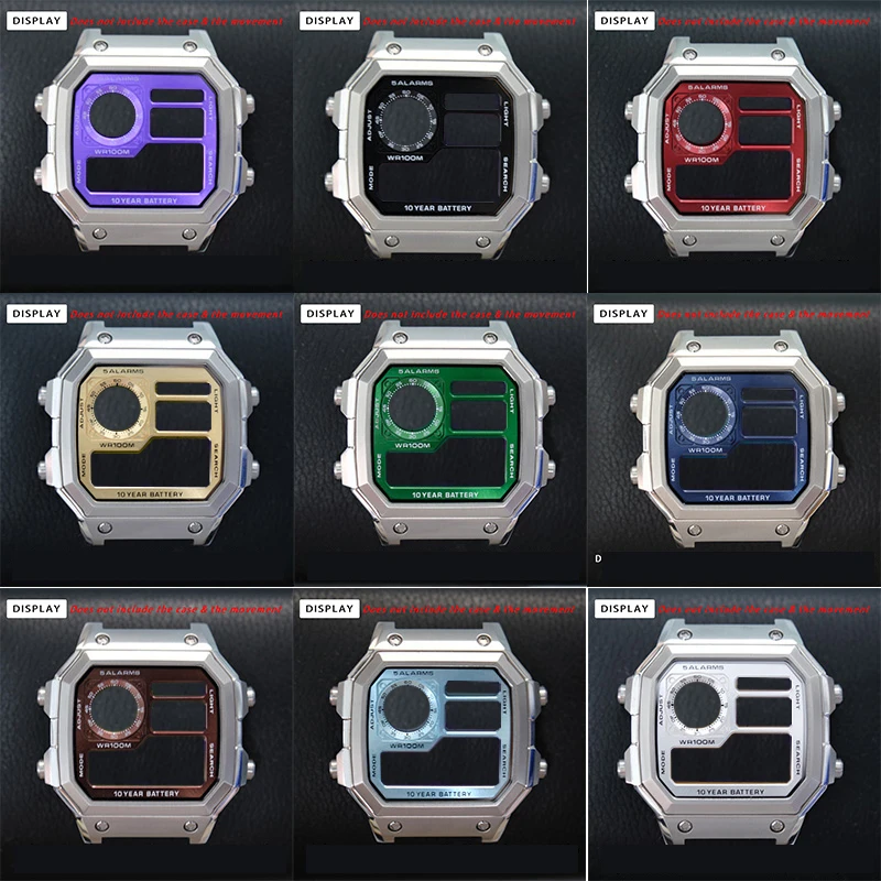 لـ Casio AE-1200 قرص 3299 تعديل الحركة الرئيسية المعدنية نمط الشمس حرفي دائرة صغيرة ملصق تغيير لون الفيلم #2