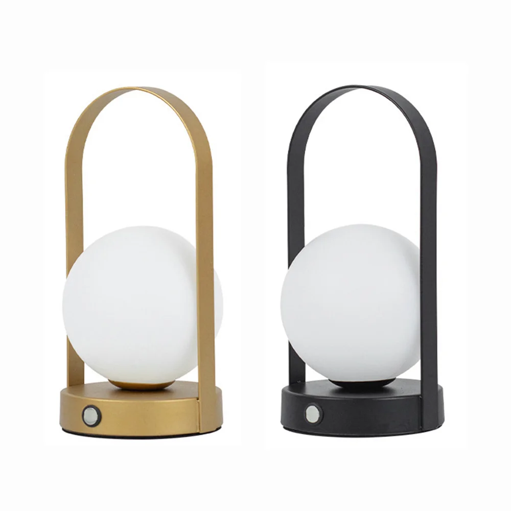 LED Table Lamp Nordic Atmosphere Living Room Decoration Night Light Charging Hanging Light Exposed Handheld Camping Table Lamp