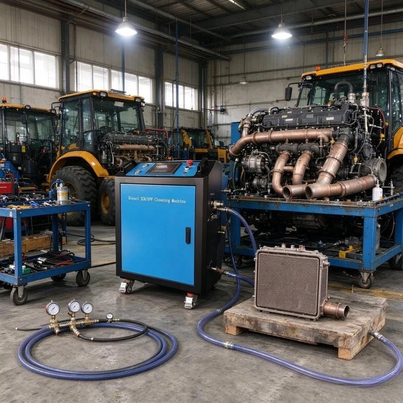Customized High-effective Diesel Engine System Cleaning Machine DPF Particulate Filter SCR Urea Tank Cleaning Catalytic Converte
